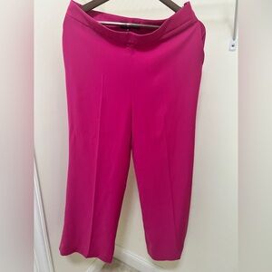 Carolina Herrera Pink Trousers Vibrant Straight-Leg Design